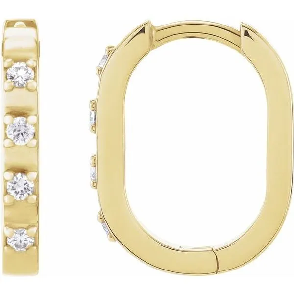 Elongated Hoop Earrings Hopman Jewelers Elkhart, IN