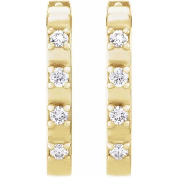 Elongated Hoop Earrings Image 2 Northwood Jewelers Northwood, OH