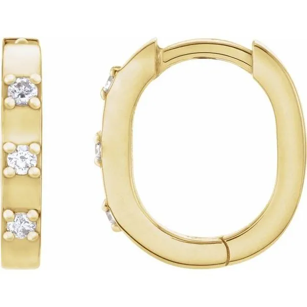 Elongated Hoop Earrings Northwood Jewelers Northwood, OH