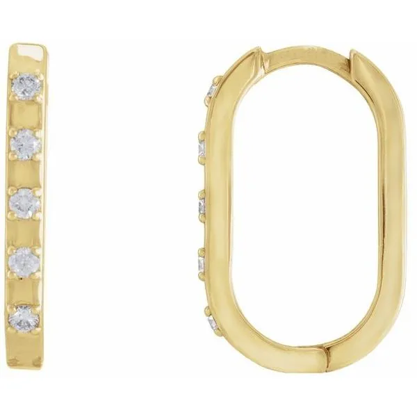 Elongated Hoop Earrings Hopman Jewelers Elkhart, IN