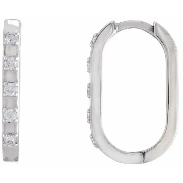 Elongated Hoop Earrings Hopman Jewelers Elkhart, IN