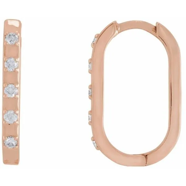 Elongated Hoop Earrings Hopman Jewelers Elkhart, IN