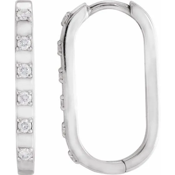 Elongated Hoop Earrings Hopman Jewelers Elkhart, IN