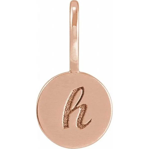 Engravable Disc Charm/Pendant Image 4 Diny's Jewelers Middleton, WI