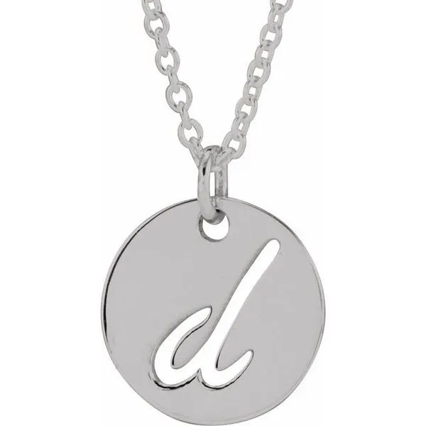 Script Initial Necklace Rick's Jewelers California, MD