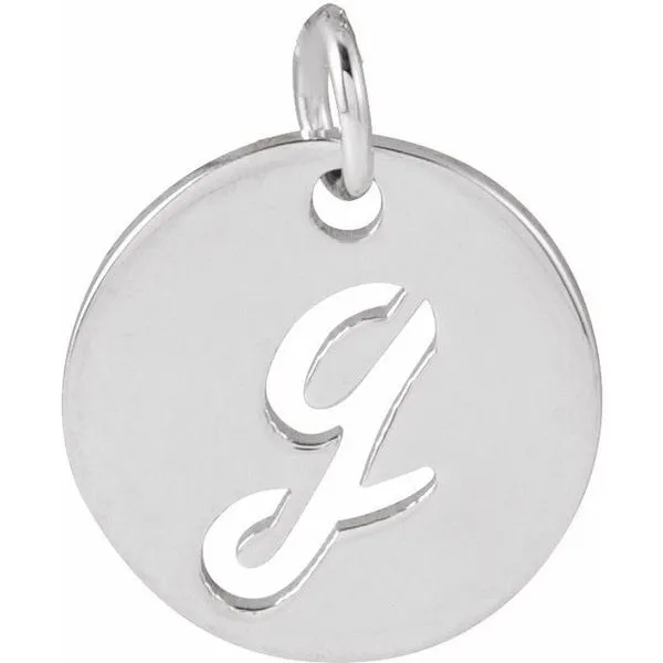 Script Initial Pendant Long Jewelers Chesapeake, VA