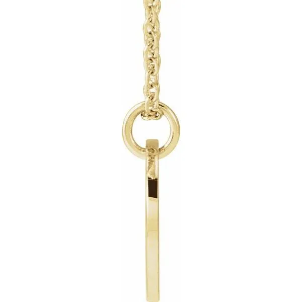 Script Initial Necklace Image 3 Hopman Jewelers Elkhart, IN