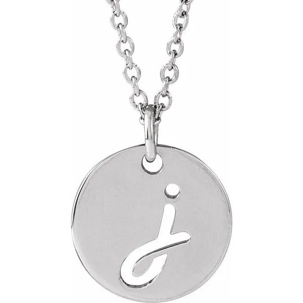 Script Initial Necklace Hopman Jewelers Elkhart, IN