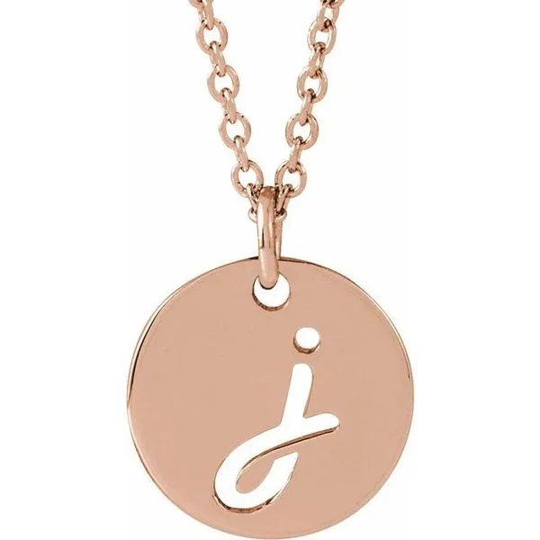 Script Initial Necklace Studio D Jewelers Woodstock, IL