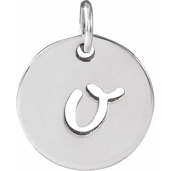 Script Initial Pendant Long Jewelers Chesapeake, VA