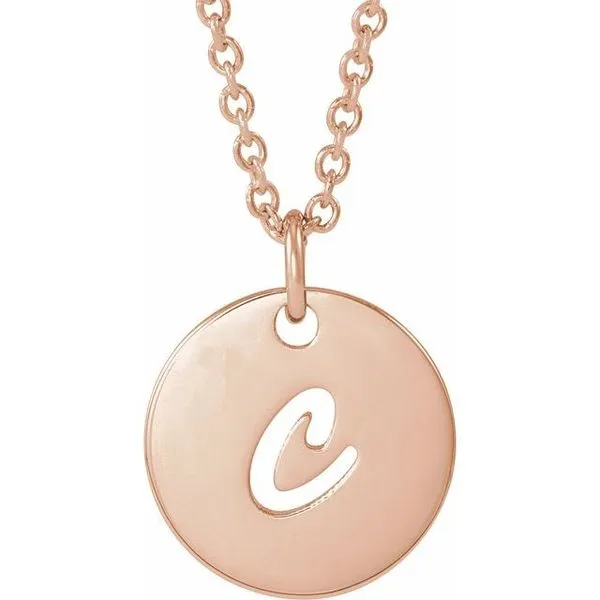 Script Initial Necklace Hopman Jewelers Elkhart, IN