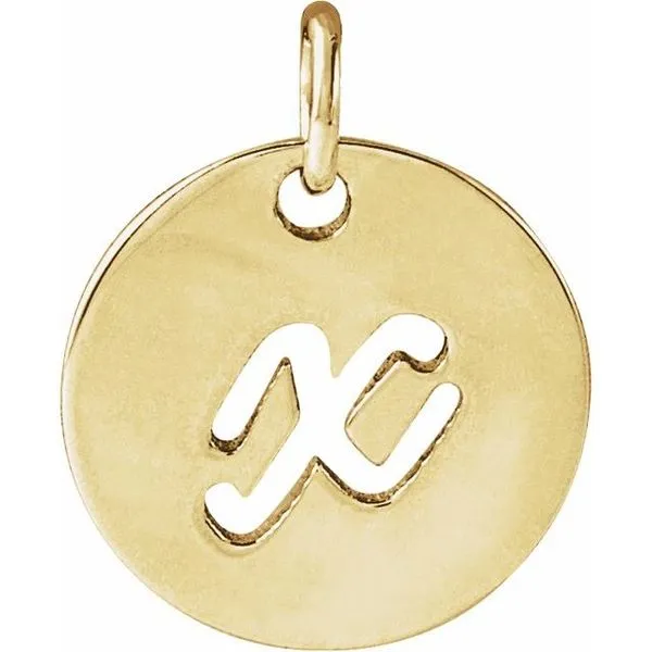 Script Initial Pendant Studio D Jewelers Woodstock, IL