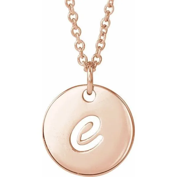 Script Initial Necklace Hopman Jewelers Elkhart, IN