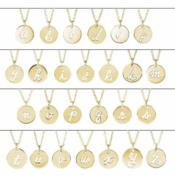 Script Initial Necklace Image 2 Moseley Diamond Showcase Inc Lexington, SC