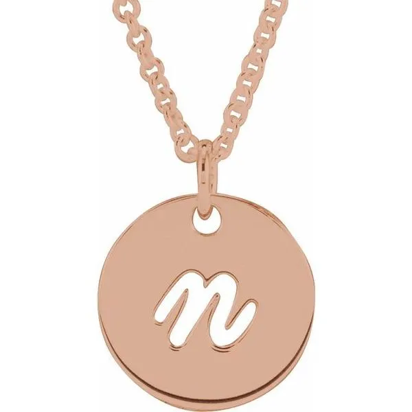 Script Initial Necklace J. Meredith Jewelers Delafield, WI