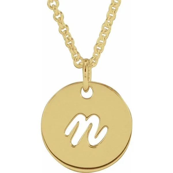 Script Initial Necklace J. Meredith Jewelers Delafield, WI