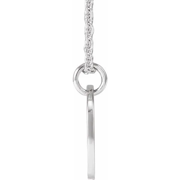 Script Initial Necklace Image 3 Ellsworth Jewelers Ellsworth, ME