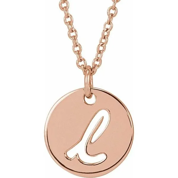 Script Initial Necklace J. Meredith Jewelers Delafield, WI
