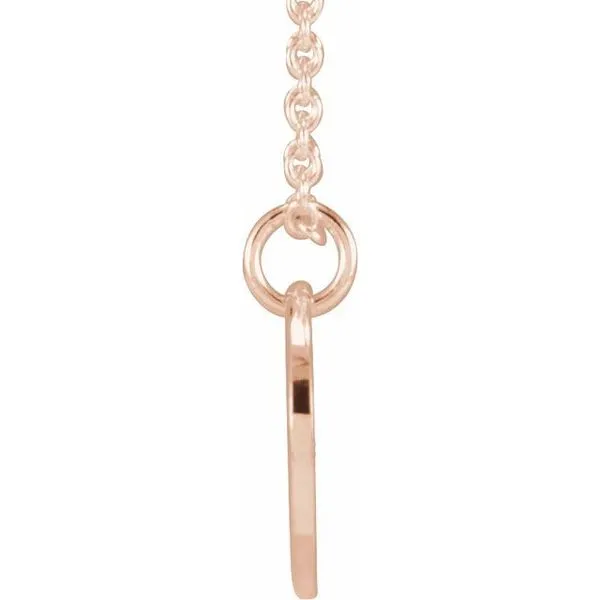 Script Initial Necklace Image 3 Valentine's Fine Jewelry Dallas, PA