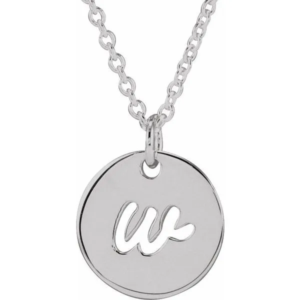 Script Initial Necklace Studio D Jewelers Woodstock, IL