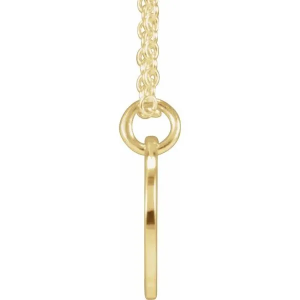 Script Initial Necklace Image 3 Hopman Jewelers Elkhart, IN