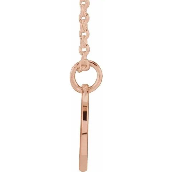 Script Initial Necklace Image 3 Linwood Custom Jewelers Linwood, NJ