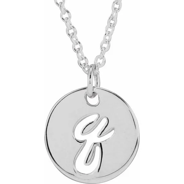 Script Initial Necklace Hopman Jewelers Elkhart, IN