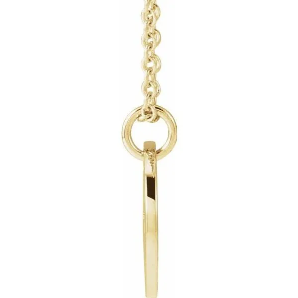 Script Initial Necklace Image 3 Hopman Jewelers Elkhart, IN