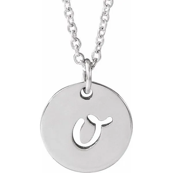 Script Initial Necklace Hopman Jewelers Elkhart, IN