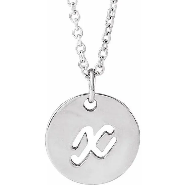 Script Initial Necklace Hopman Jewelers Elkhart, IN
