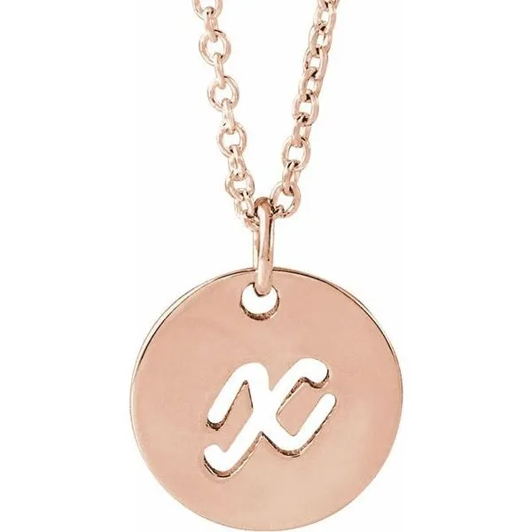 Script Initial Necklace Rick's Jewelers California, MD