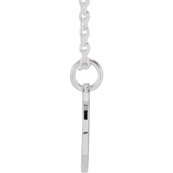 Script Initial Necklace Image 3 Banks Jewelers Burnsville, NC