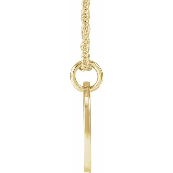 Script Initial Necklace Image 3 Ellsworth Jewelers Ellsworth, ME