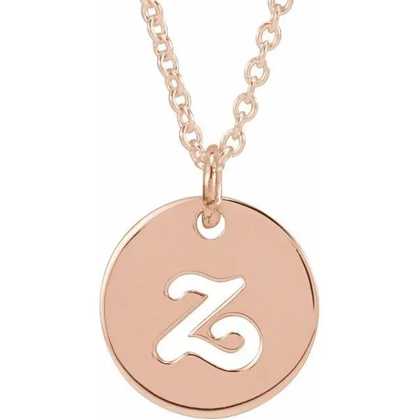 Script Initial Necklace Hopman Jewelers Elkhart, IN