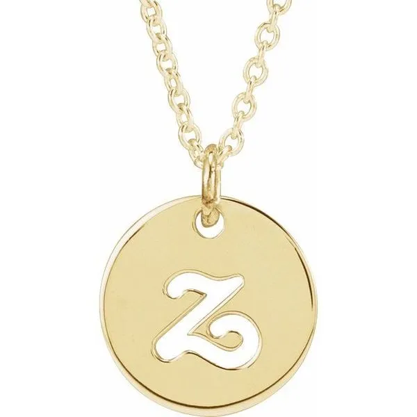 Script Initial Necklace Grayson & Co. Jewelers Iron Mountain, MI