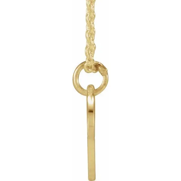 Script Initial Necklace Image 3 Hopman Jewelers Elkhart, IN