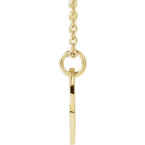 Script Initial Necklace Image 3 Boyd Jewelers Wesley Chapel, FL