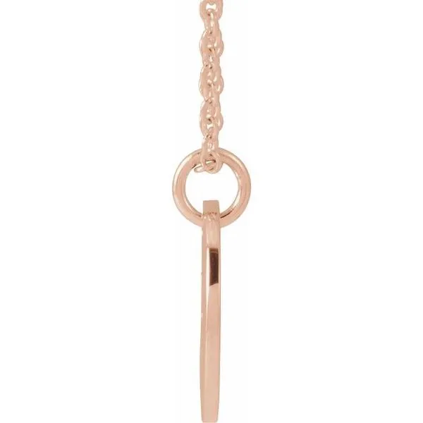 Script Initial Necklace Image 3 Hopman Jewelers Elkhart, IN