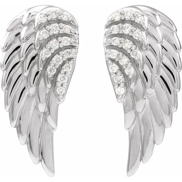 Angel Wing Earrings Image 2 J. West Jewelers Round Rock, TX