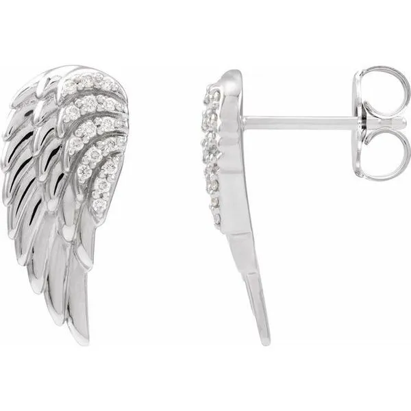 Angel Wing Earrings Ellsworth Jewelers Ellsworth, ME