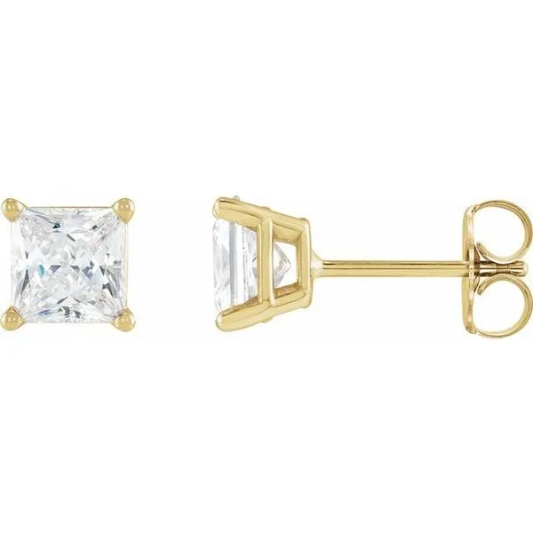 Square 4-Prong Lightweight Stud Earrings Comstock Jewelers Edmonds, WA