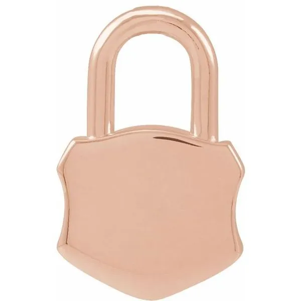 Engravable Lock Pendant Image 3 Rasmussen Jewelers Spanish Fork, UT