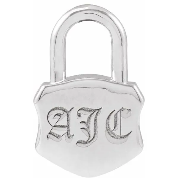 Engravable Lock Pendant Hopman Jewelers Elkhart, IN