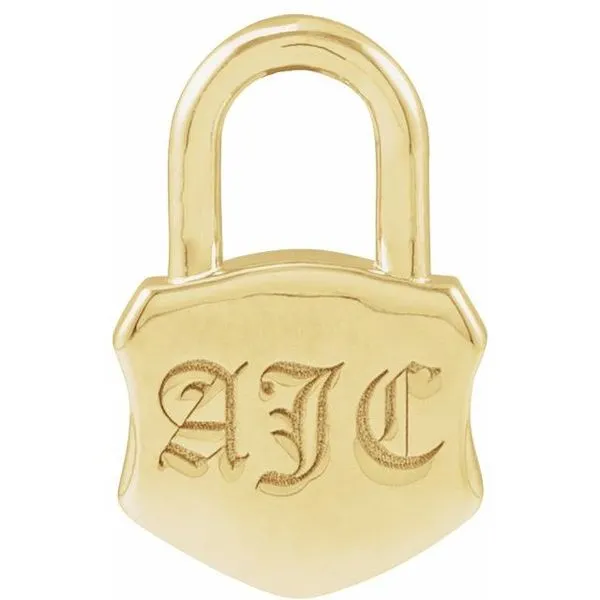 Engravable Lock Pendant Hopman Jewelers Elkhart, IN