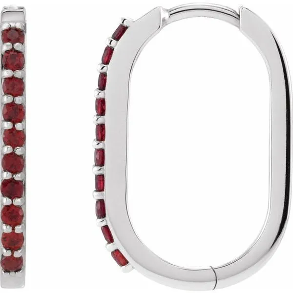 Accented Elongated Hoop Earrings SIERRA MOON Auburn, CA