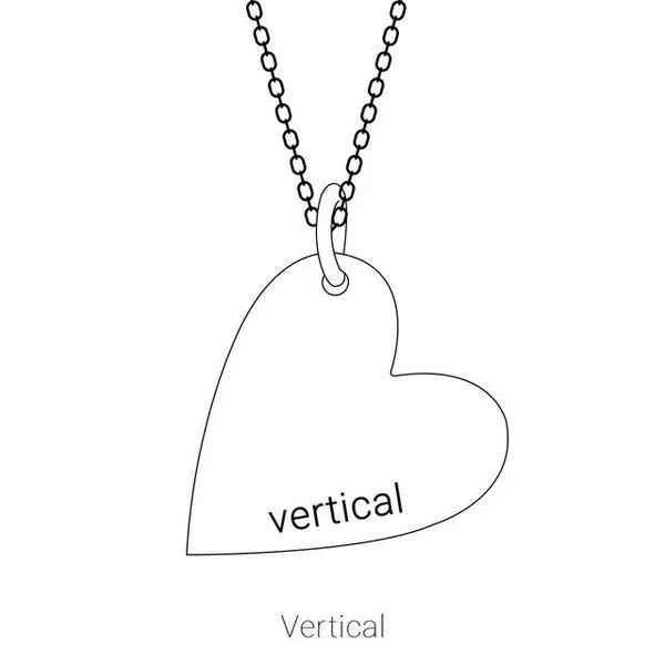 Engravable Heart Pendant Image 3 Colonial Jewelers of Easton Easton, MD