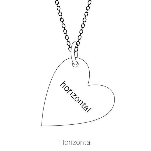 Engravable Heart Pendant Image 4 SIERRA MOON Auburn, CA