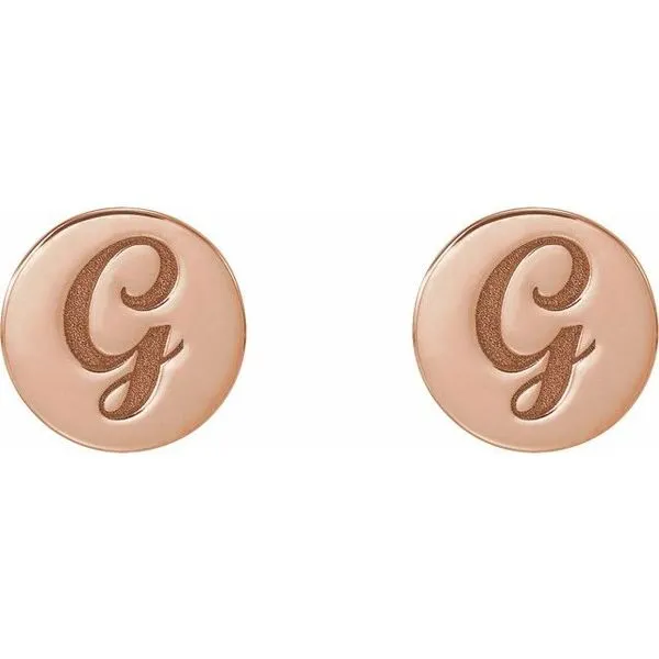 Engravable Disc Earrings Image 4 Arnold's Jewelry and Gifts Logansport, IN