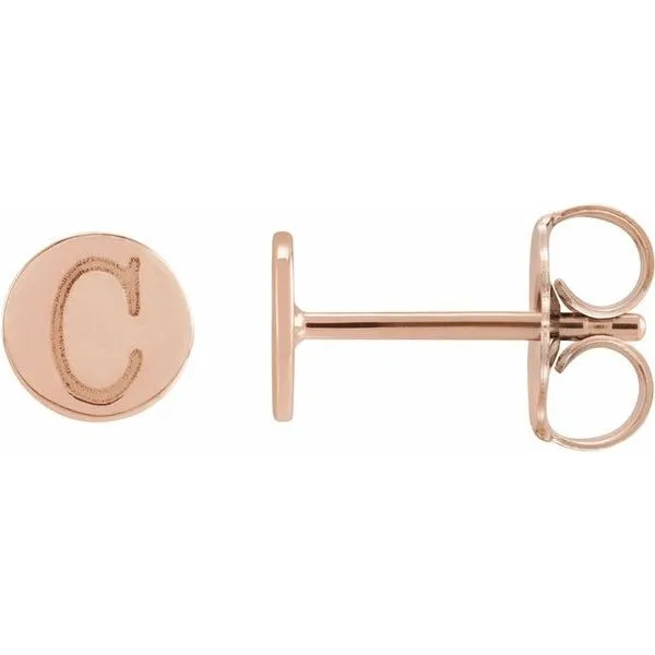 Engravable Disc Earrings Image 2 Hopman Jewelers Elkhart, IN