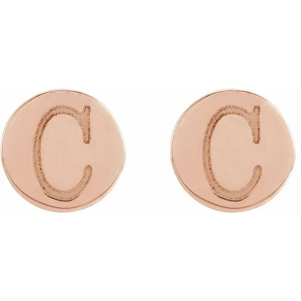 Engravable Disc Earrings Image 3 James & Williams Jewelers Berwyn, IL